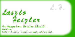 laszlo heizler business card
